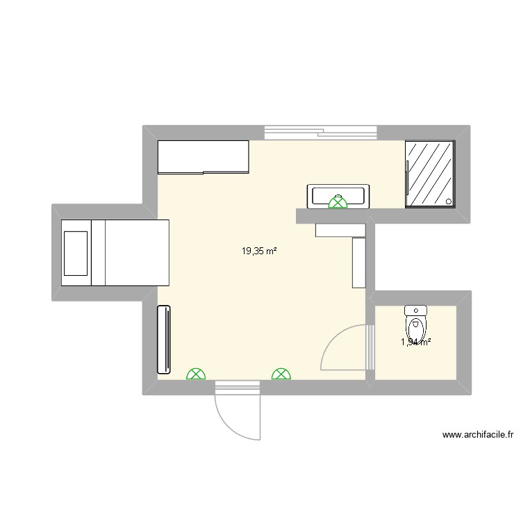 Opal suite V2. Plan de 0 pièce et 0 m2