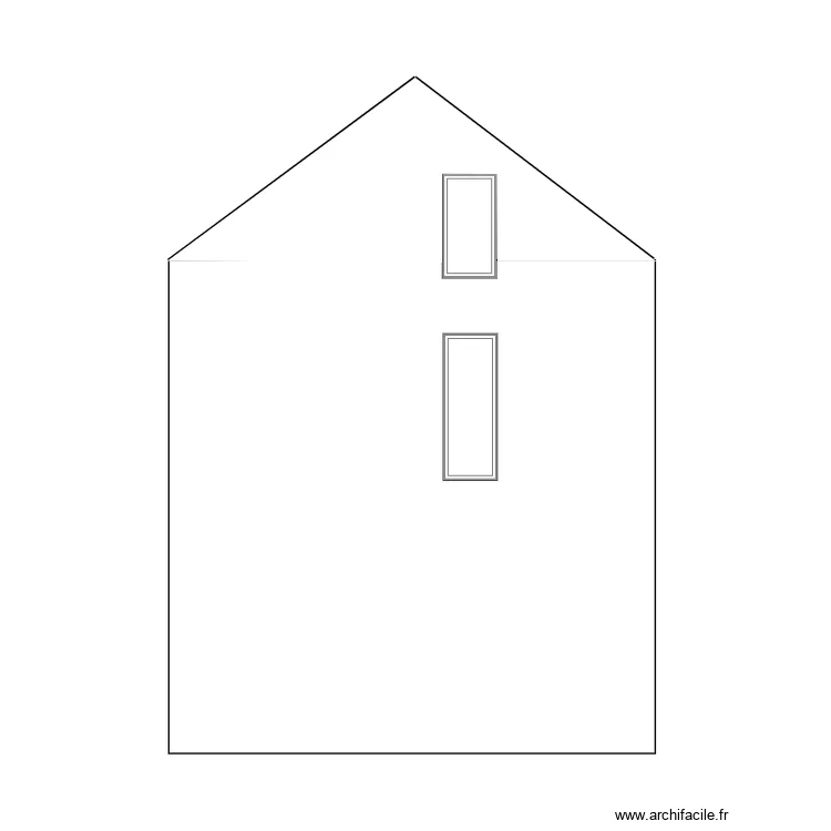 façade côté. Plan de façade côté. Plan de
