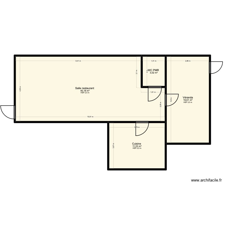 Plan apres travaux v1. Plan de 0 pièce et 0 m2