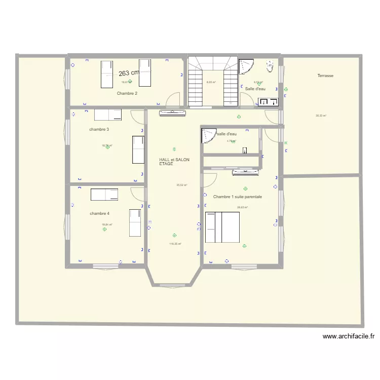plan Maroc &eacute;tage. Plan de 