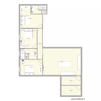 Plan en L avec couloir
