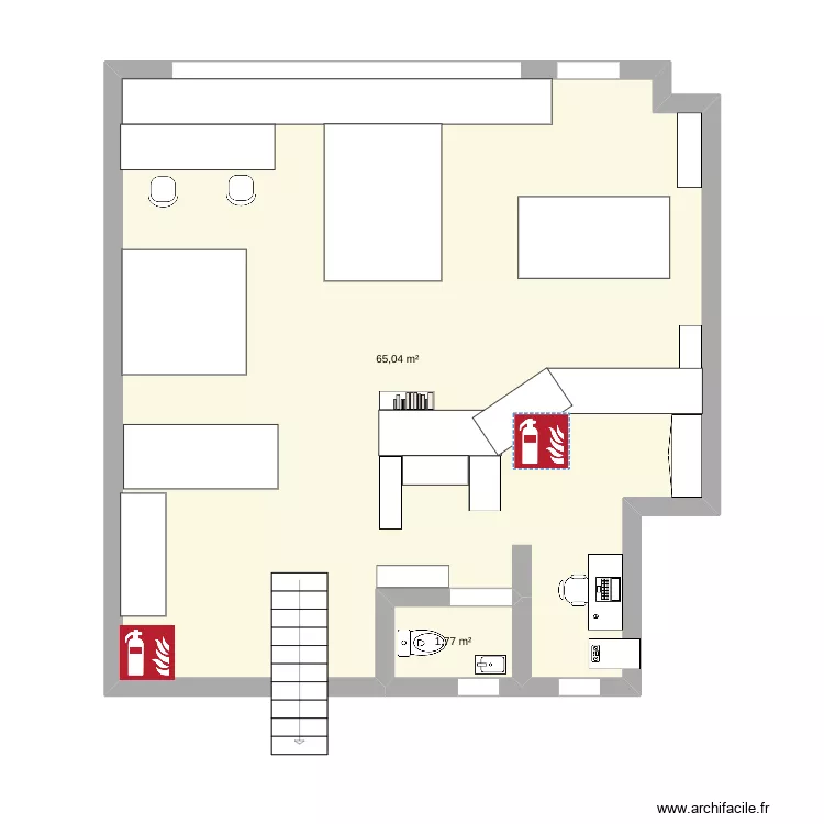 Atelier haut. Plan de Atelier haut. Plan de