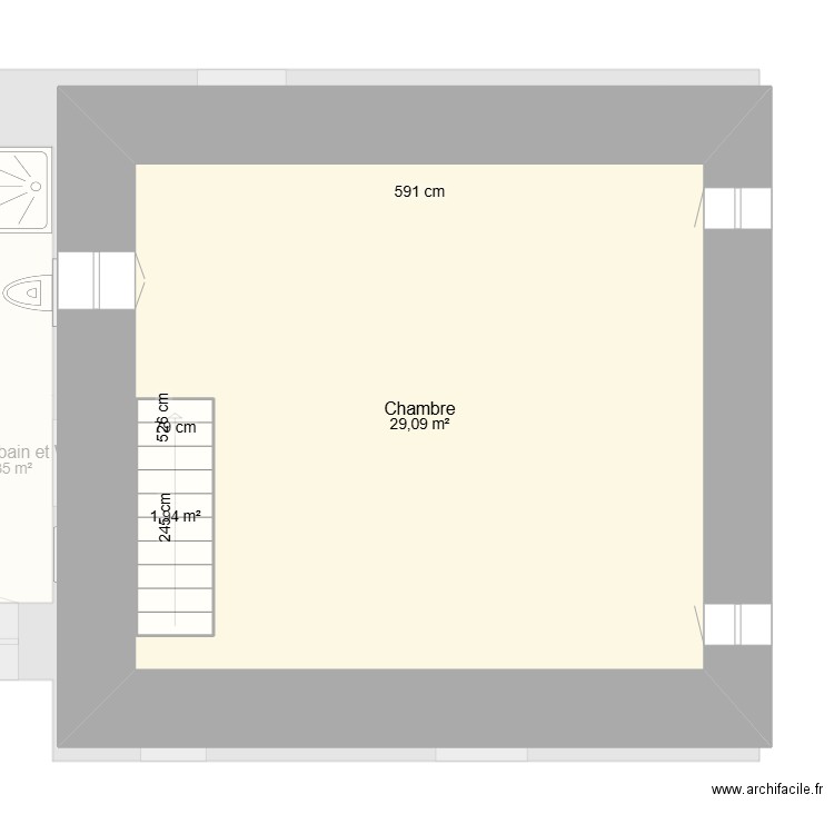 Franceschi Antoine - Projet adapt. Plan de 7 pièces et 108 m2