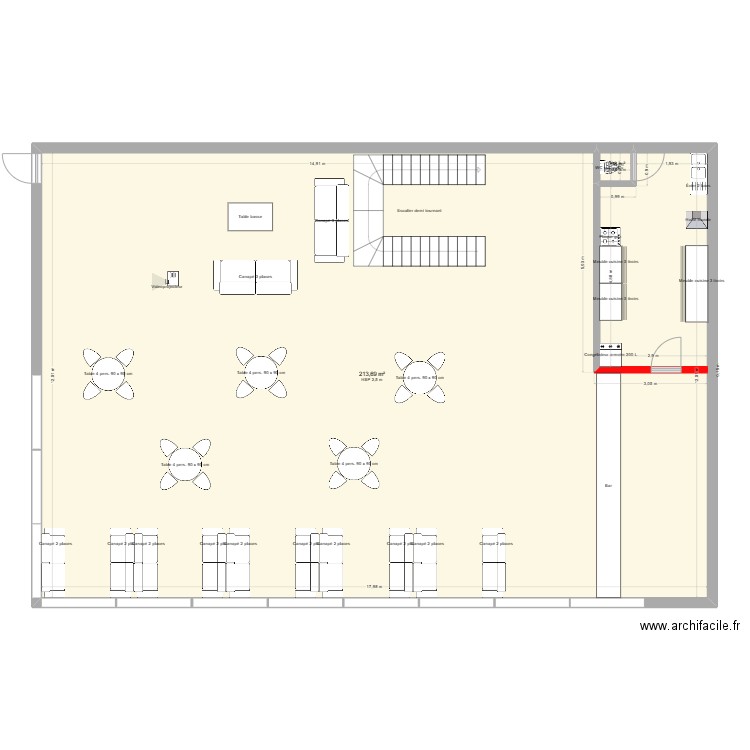 Local Portet. Plan de 0 pièce et 0 m2