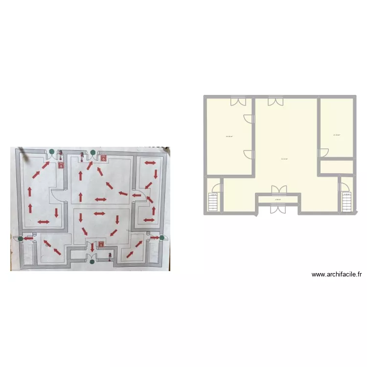 plan 1. Plan de 6  et 137 m²