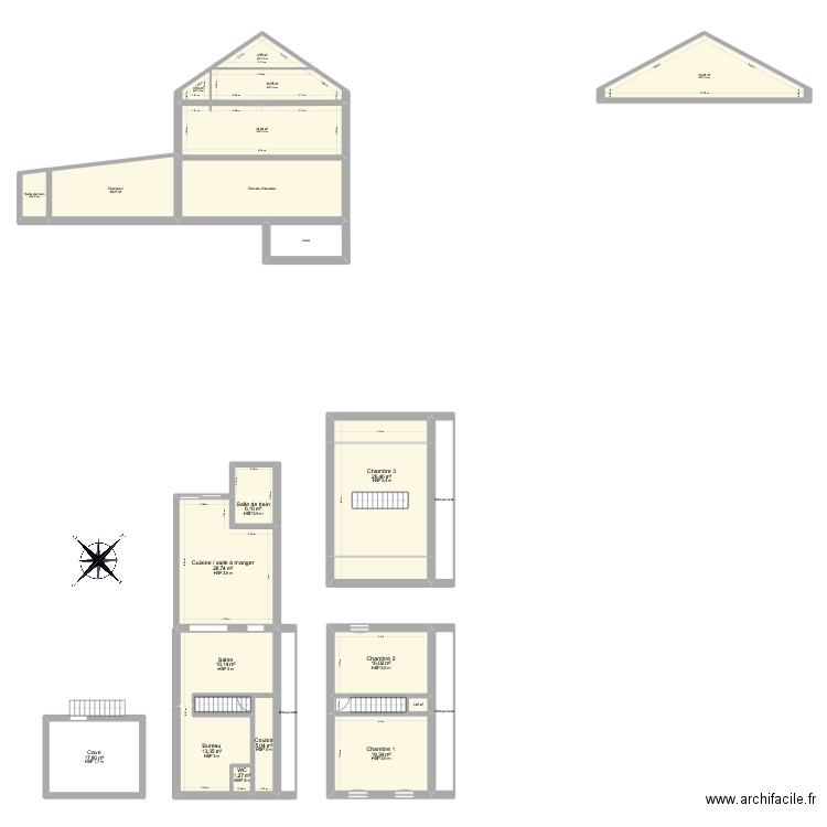 SAID Claire. Plan de 28 pièces et 307 m2