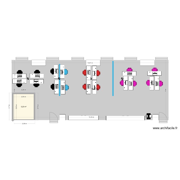 Open Space. Plan de 0 pièce et 0 m2 Open Space. Plan de 0 pièce et 0 m2