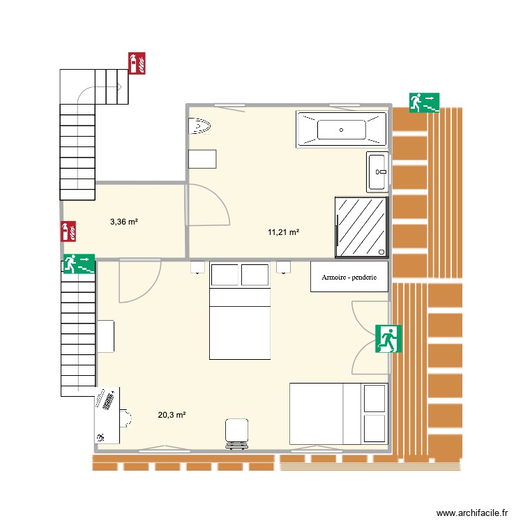 1ER ETAGE. Plan de 0 pièce et 0 m2