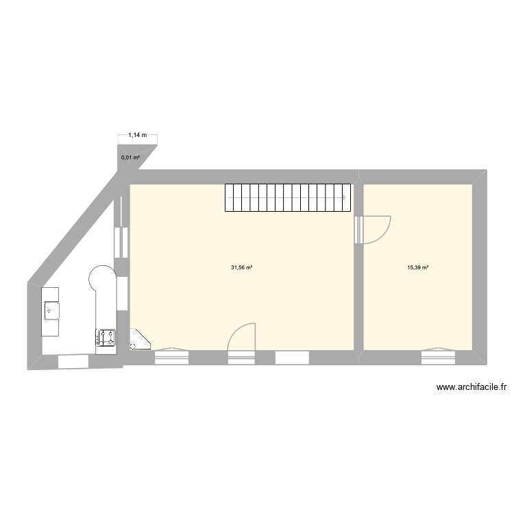 RDC. Plan de 0 pièce et 0 m2