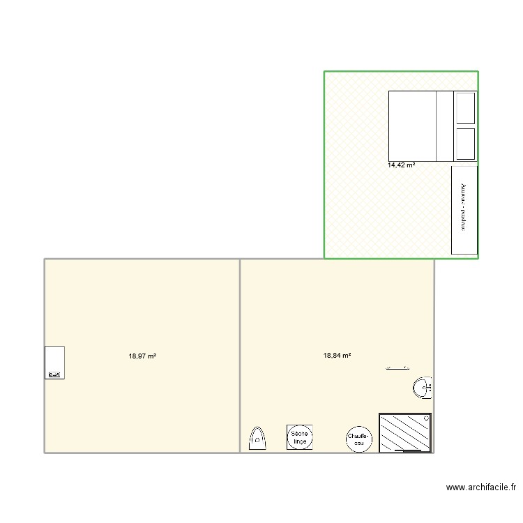 bascule. Plan de 0 pièce et 0 m2