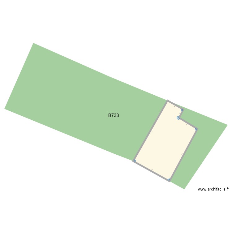 B733. Plan de 1 pièce et 137 m2