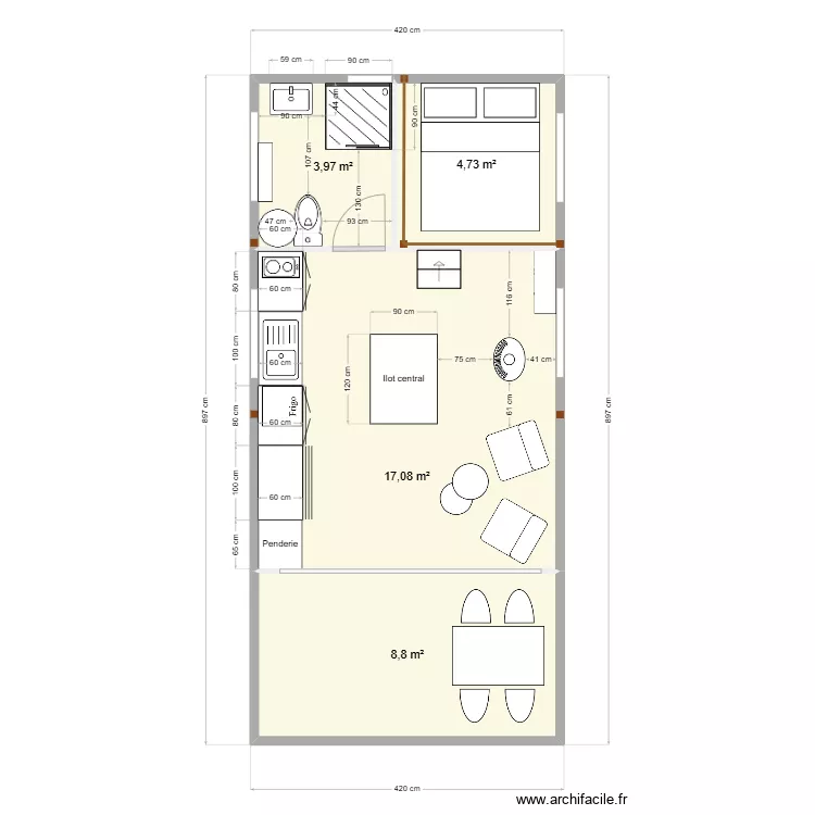 Verdelot - Am&eacute;nagement Ecolodge Barta. Plan de 
