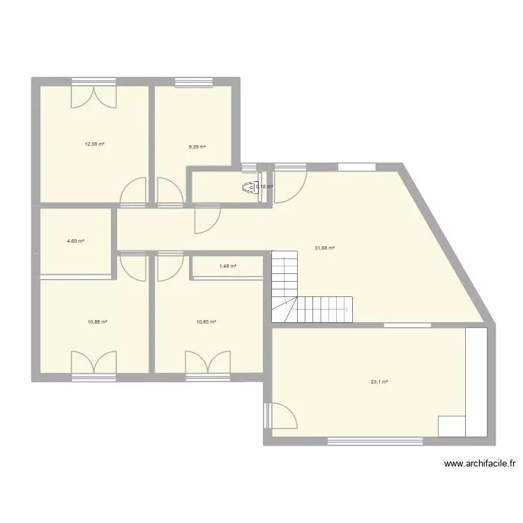 maison v2. Plan de 9 Pièces et 105 m² maison v2. Plan de 9 Pièces et 105 m²