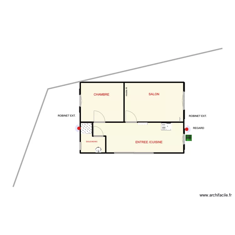 MAISON CHATEAU SUR LOIR 14. Plan de 