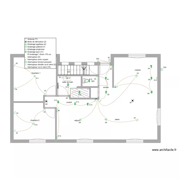 renov 1er Etage0 ecl1. Plan de 