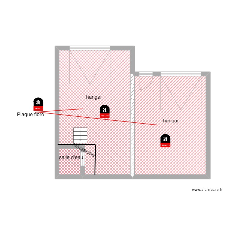 0710. Plan de 3 pièces et 55 m2