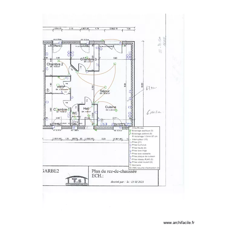 TS CONSTRUCTION LOGT 2. Plan de 
