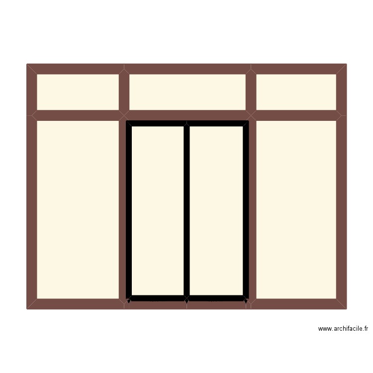 ENTREE MAGASIN TINGHIR. Plan de 9 pièces et 58 m2