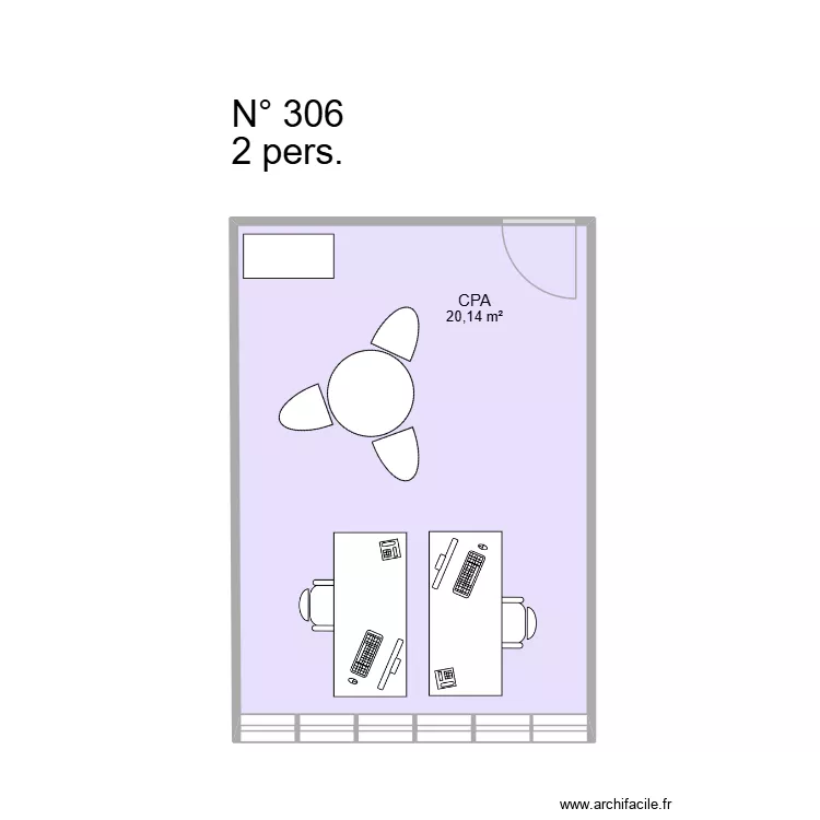 306_CPA annoté. Plan de 1 pièce et 20 m² 306_CPA annoté. Plan de 1 pièce et 20 m²