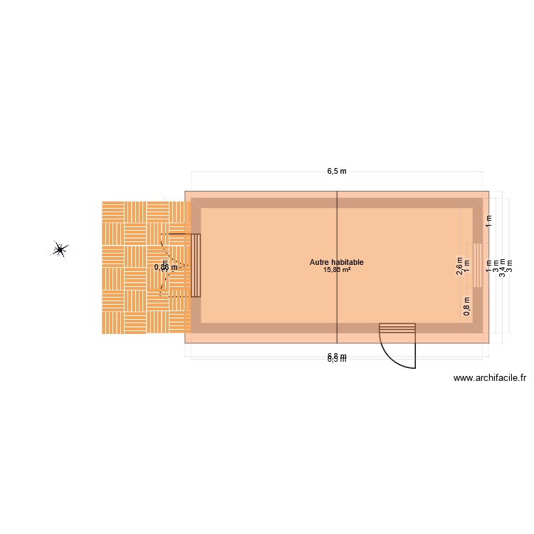 Abri de Jardin. Plan de 0 pièce et 0 m2