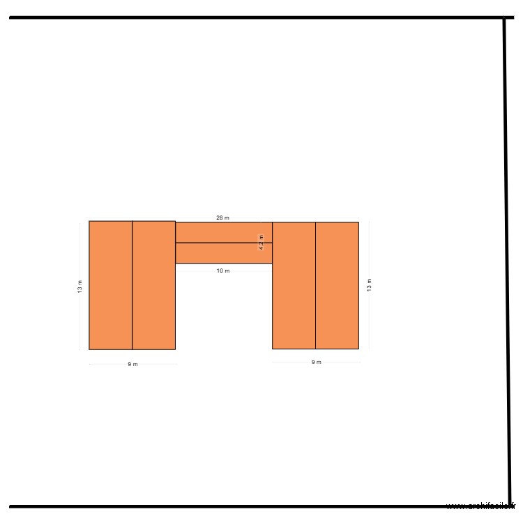 projet maison plan de masse cue de dessu. Plan de 0 pièce et 0 m2