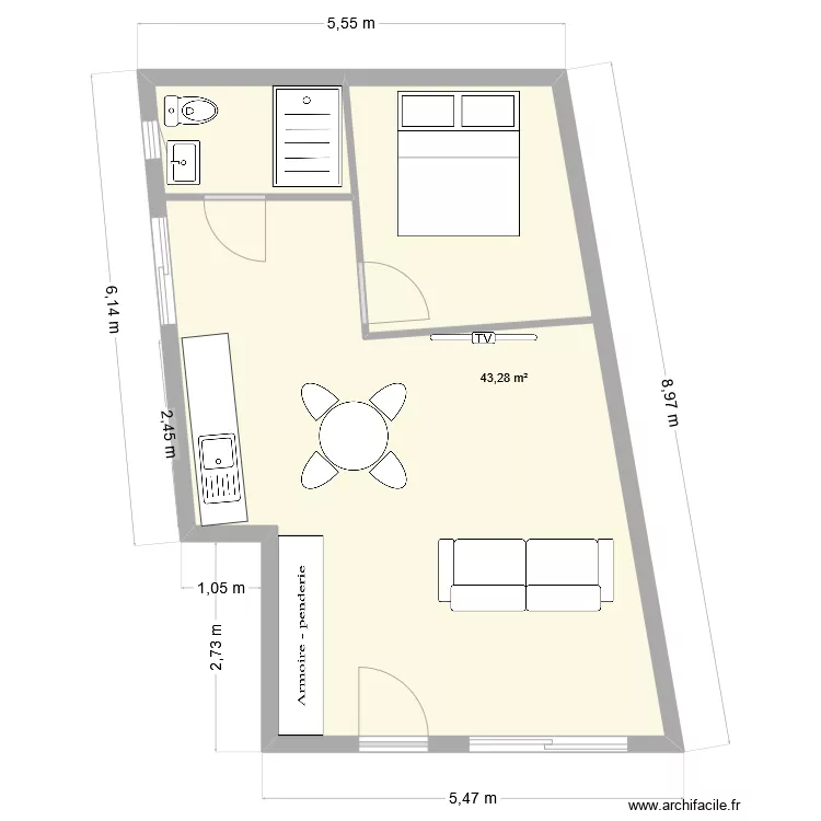 Extension garage 19-06. Plan de 