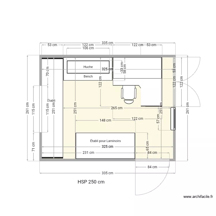 Atelier bijoux-2. Plan de 