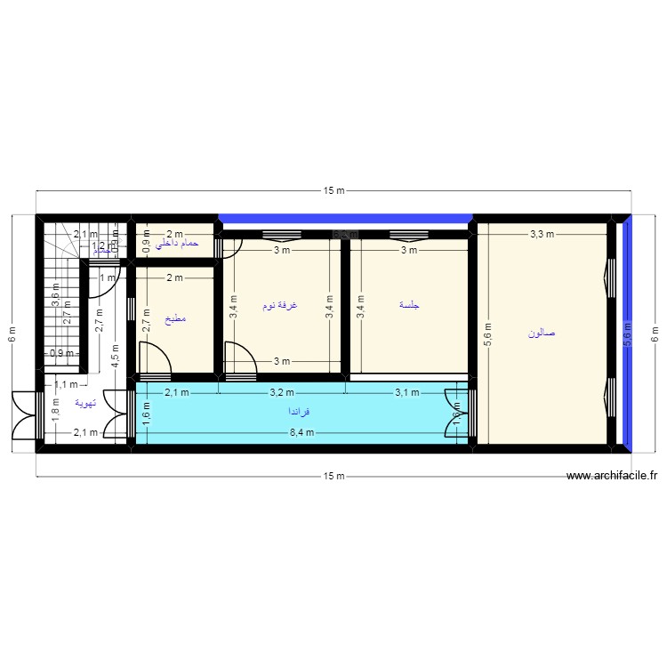 PLAN 15X6 Cliente N 46 44 78 69. Plan de 0 pièce et 0 m2 PLAN 15X6 Cliente N 46 44 78 69. Plan de 0 pièce et 0 m2