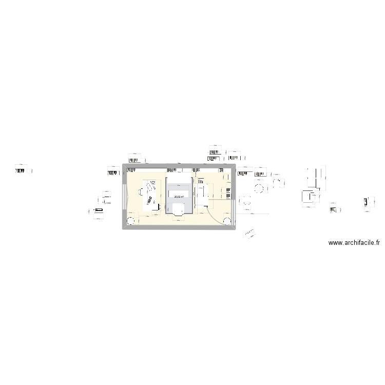 Phalsbourg 22. Plan de 1 pièce et 27 m2