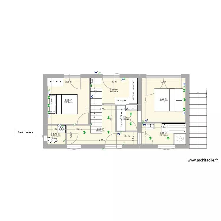 EYGLIERS - SANS EXTENSION 4BIS. Plan de 10  et 101 m²