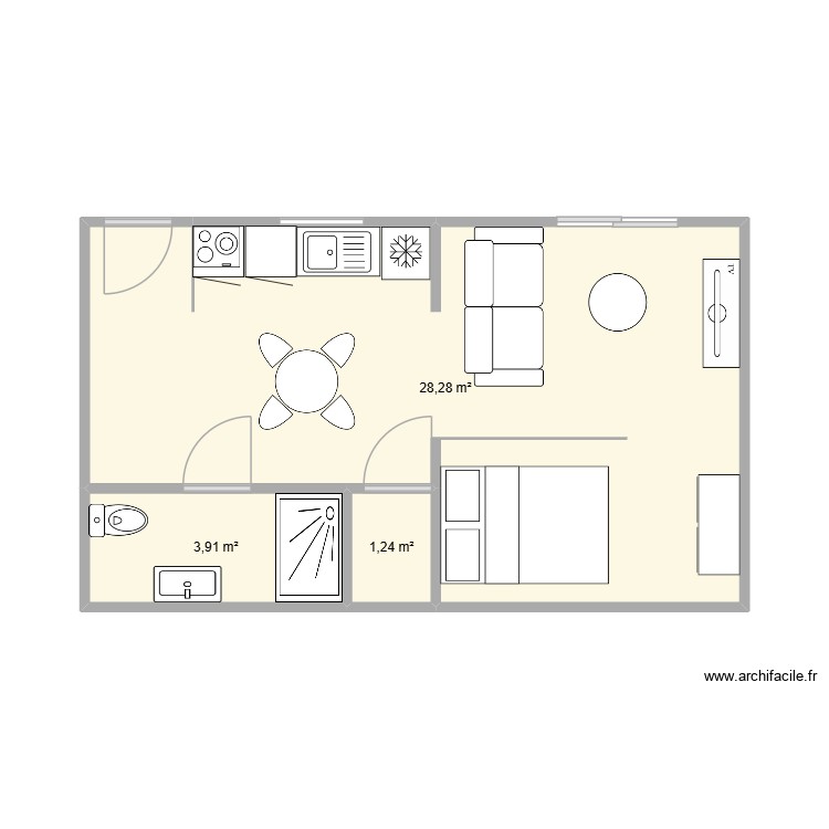 RDC. Plan de 0 pièce et 0 m2