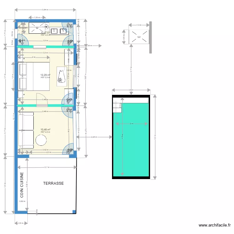 bungalow vic 06.01.2024. Plan de 