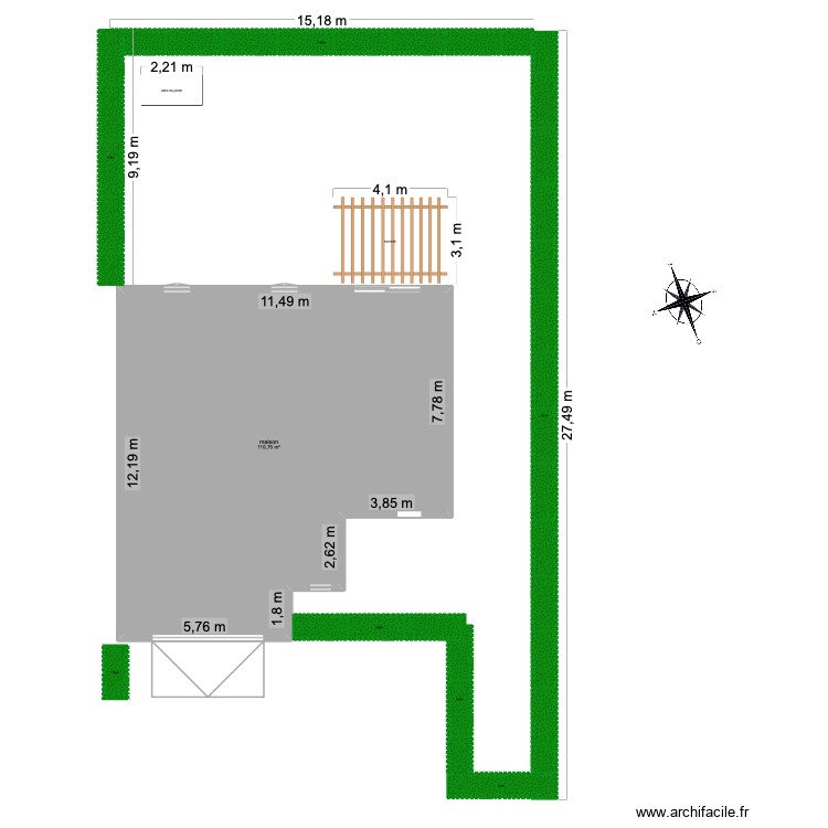 maison. Plan de 0 pièce et 0 m2