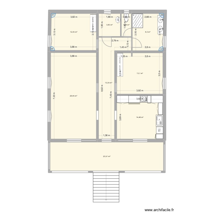 Mas 1er (V2). Plan de 0 pièce et 0 m2 Mas 1er (V2). Plan de 0 pièce et 0 m2