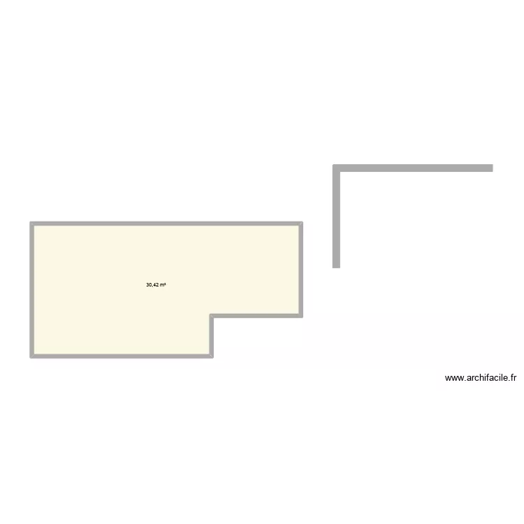 MOZART_V1. Plan de 1  et 30 m²