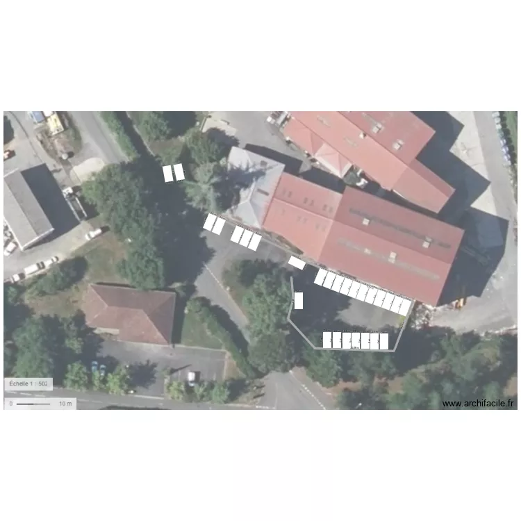 parking. Plan de 