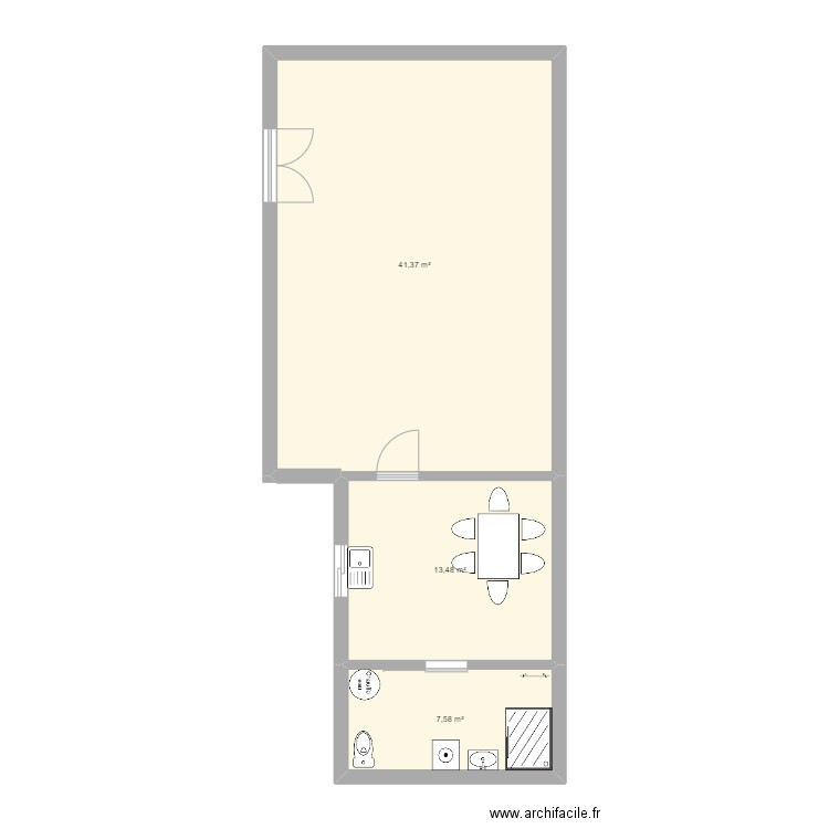 LOCAL LA GRAVE. Plan de 0 pièce et 0 m2