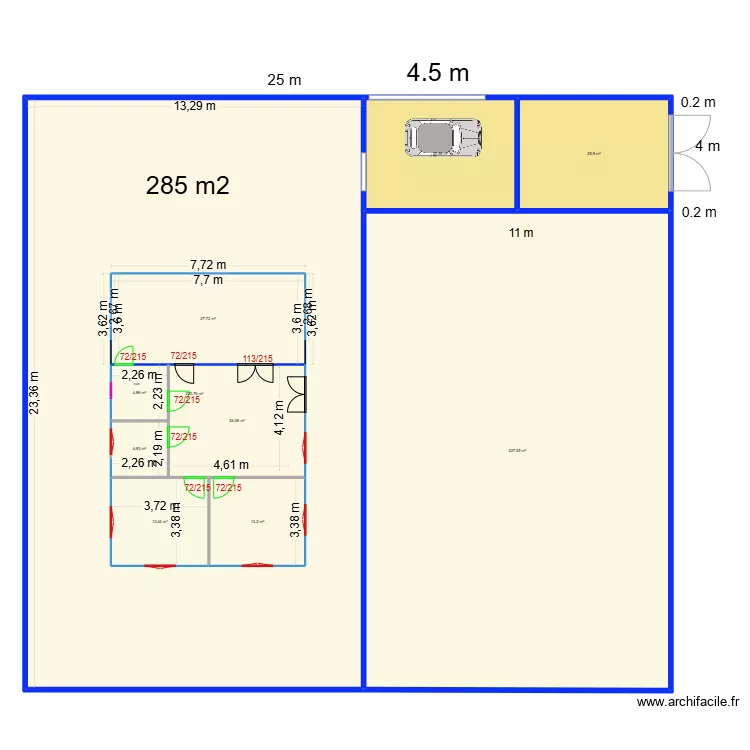 VILLA LE PELICAN. Plan de 