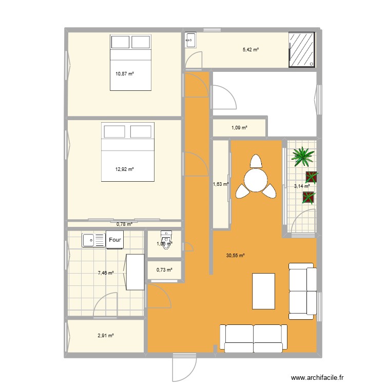 test1. Plan de 0 pièce et 0 m2