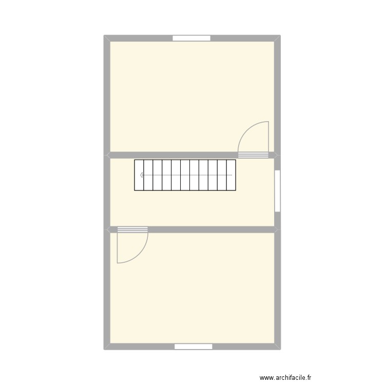 Sclassin 29 - Chambres grenier. Plan de 3 pièces et 33 m2