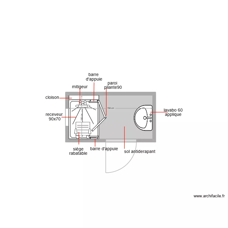 godon. Plan de 1 et 2 m² godon. Plan de 1 et 2 m²