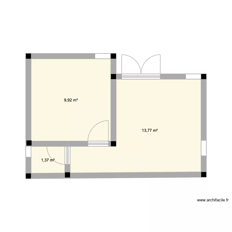 Passakongo1. Plan de 3  et 25 m²