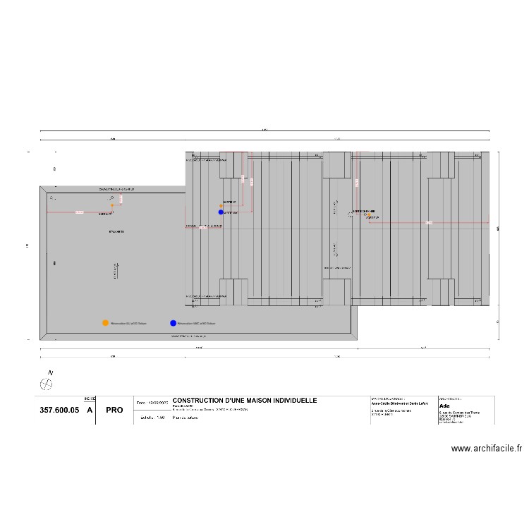 LEFORT - BENEVENT PLAN RESERVATION TOITURE. Plan de 0 pièce et 0 m2