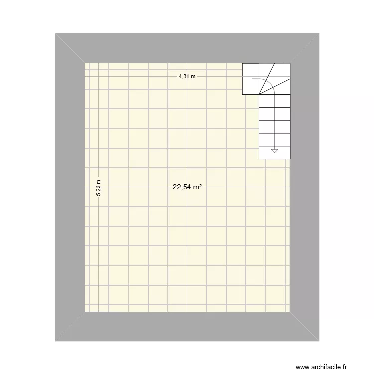EchinesT3. Plan de 1 et 23 m² EchinesT3. Plan de 1 et 23 m²