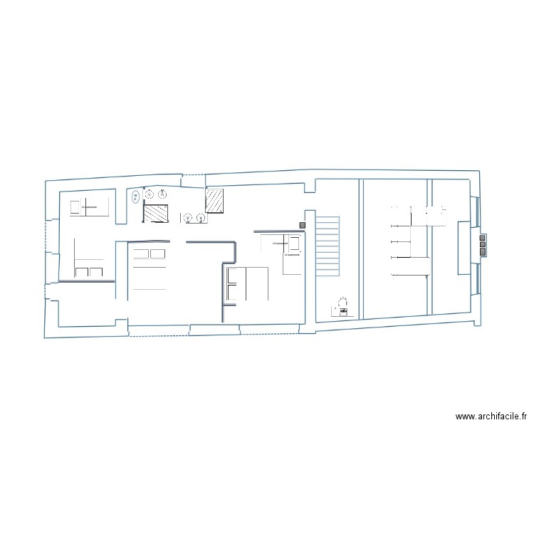 1ER ETAGE. Plan de 0 pièce et 0 m2