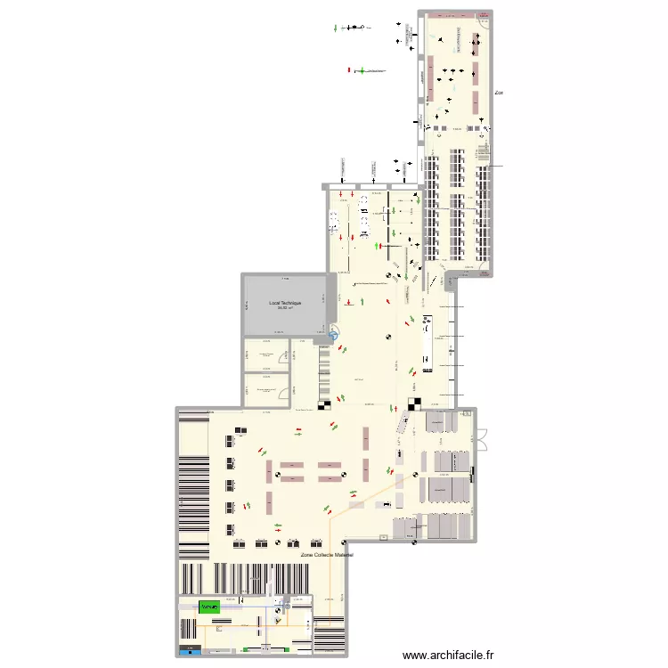 skishop Atelier V1. Plan de 
