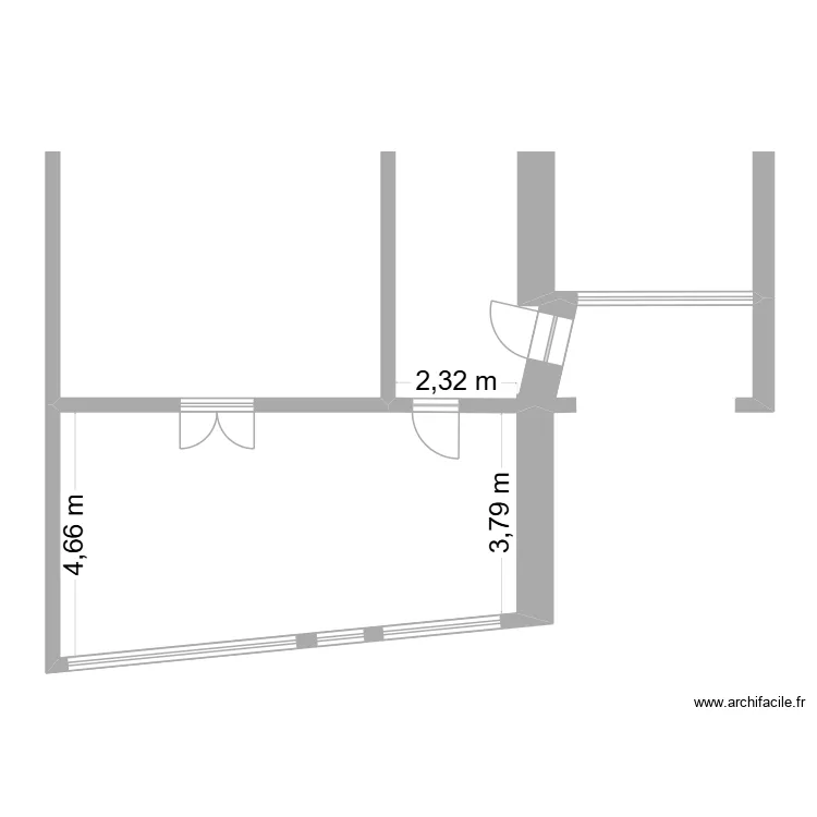 Anthisnes3. Plan de 1  et 37 m²