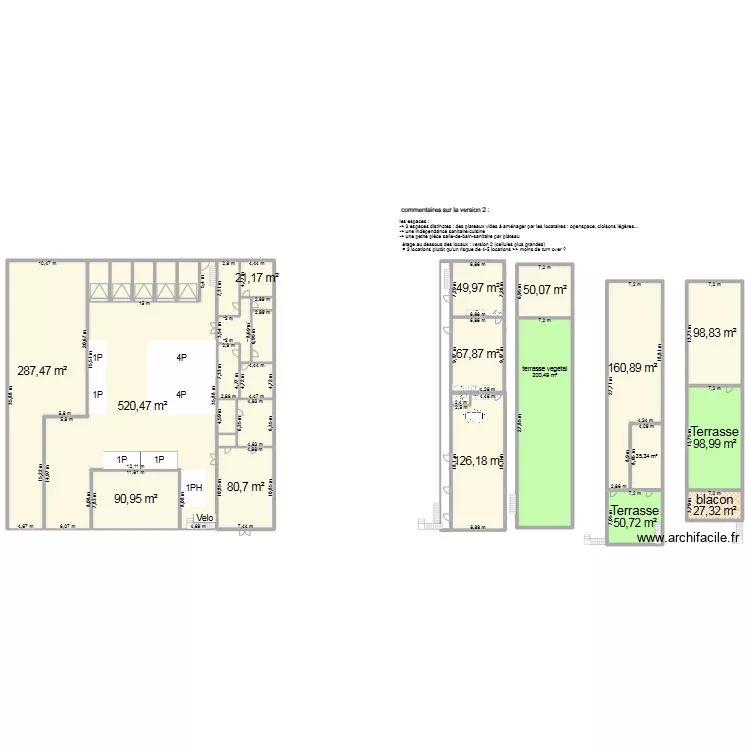Saint Andr&eacute;e - Beauvais. Plan de 