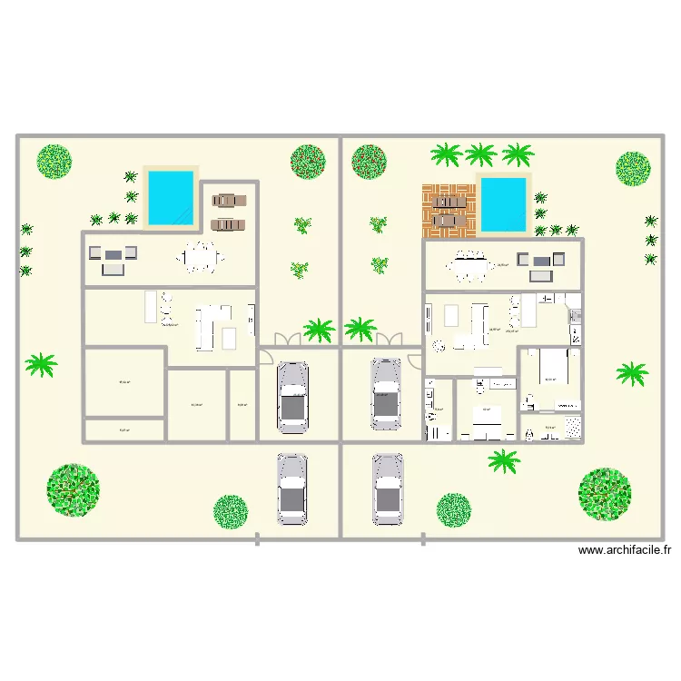 moorea 6. Plan de 14  et 782 m²