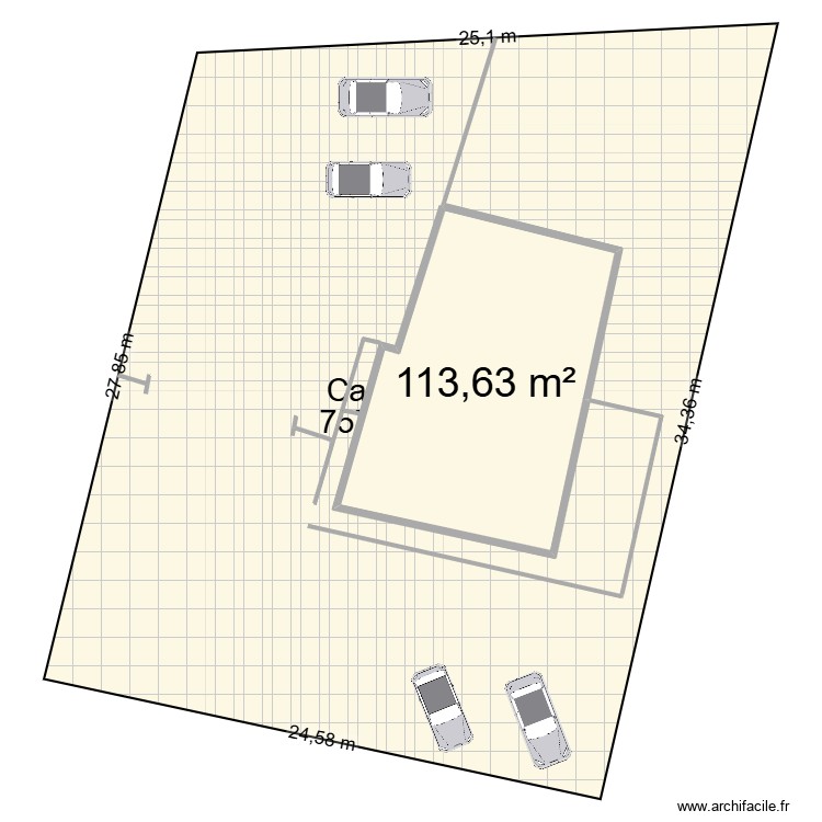 PLAN COUPURE PARCELLE. Plan de 0 pièce et 0 m2